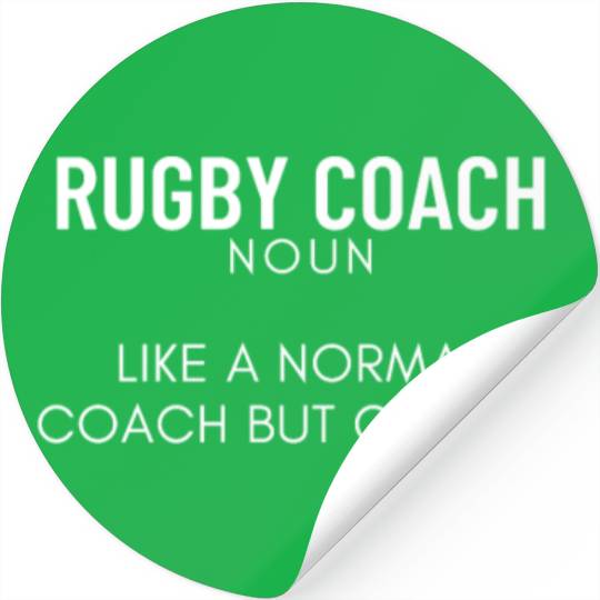 Rugby Coach Definition Funny Rugby Stickers
