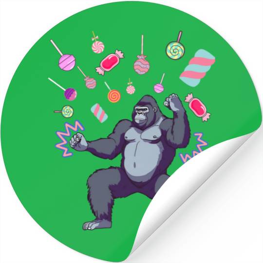 Gorilla candy Stickers