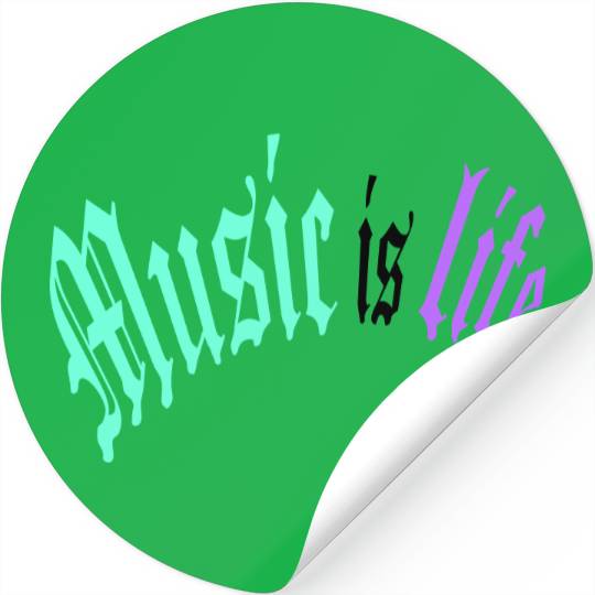 Music Is My Life Party Club Concert Sound Love Stickers