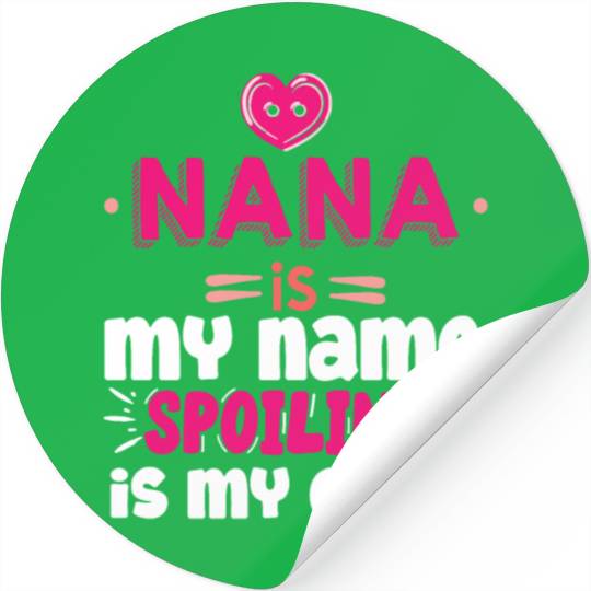Gifts for Nana Grandma Nana is My Name Stickers