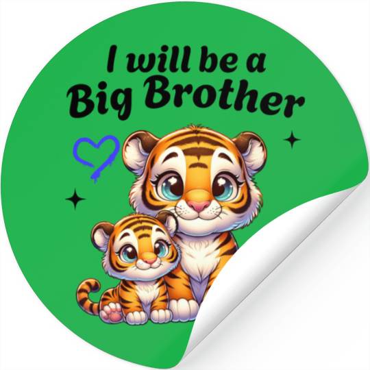 I'm Going To Be A Big Brother Sweet Tigers, Stickers