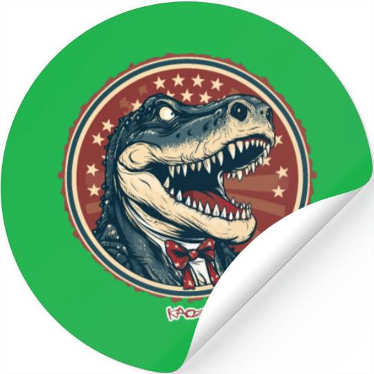 Patriotic Alligator Stickers