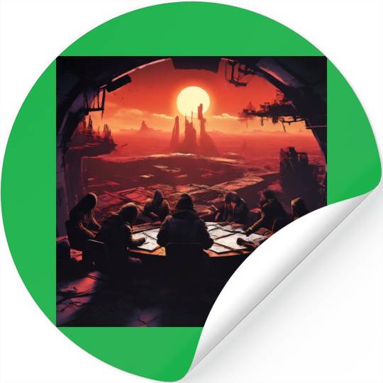 A Group of Rebels Stickers