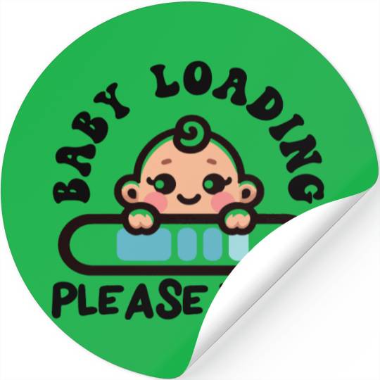 Baby Boy Loading...please wait Stickers