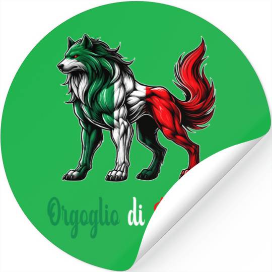 The pride of Messina Italy flag Stickers