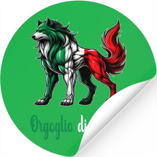 The pride of Foggia Italy flag Stickers
