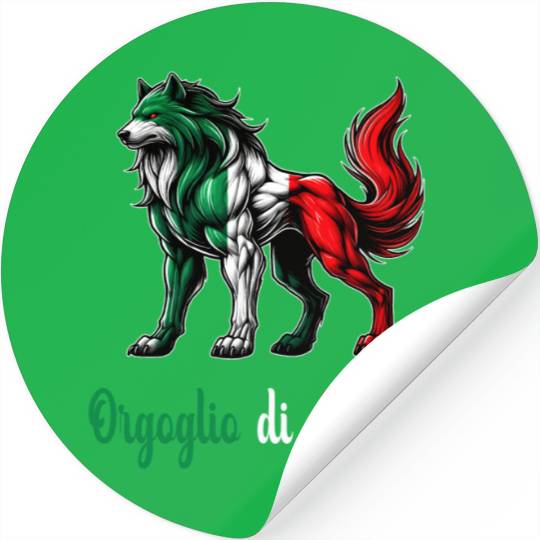 The pride of Catania Italy flag Stickers