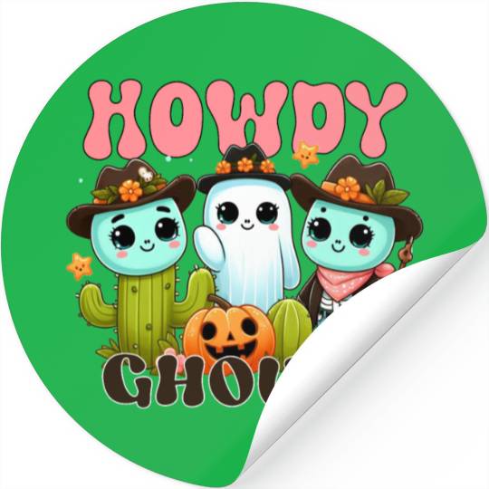 Howdy Ghouls Stickers