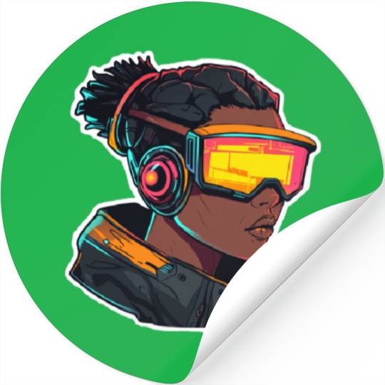 Futuristic character Stickers