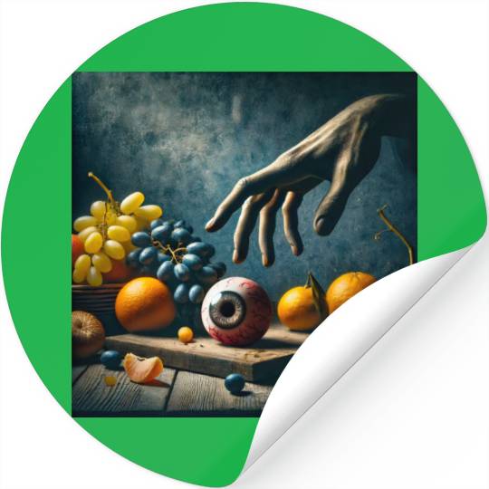 a snack for Halloween Stickers