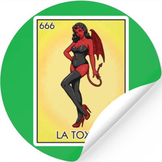 La Toxica Card Funny Toxic Women's La Toxica Stickers