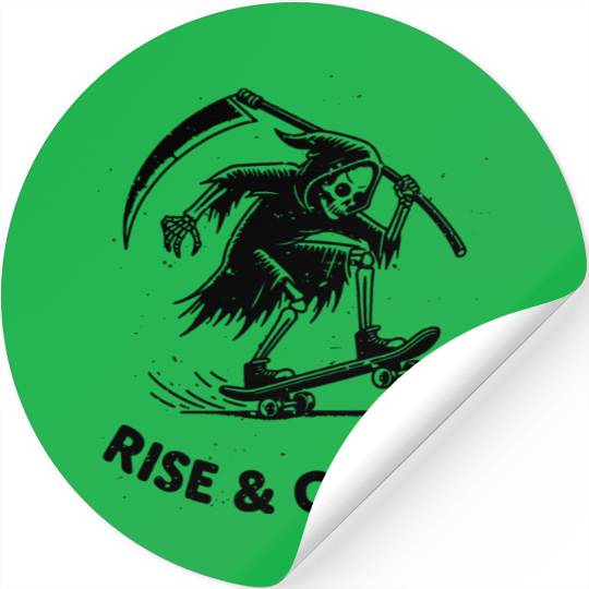 Rise & Grind Stickers