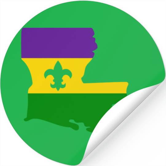 Mardi Gras in the Boot Stickers
