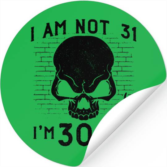 I Am 30 Plus Middle Finger - 31st Birthday Stickers