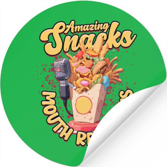 ASMR Amazing Snacks Mouth Reactions Stickers