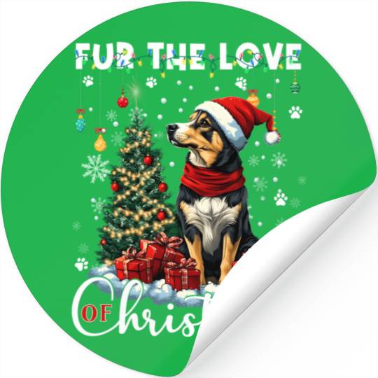 French Bulldog Christmas Tree Decoration Dog Lover Stickers