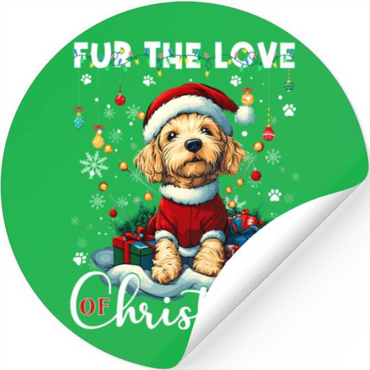 Airedale Terrier Christmas Tree Decorations Dog Stickers