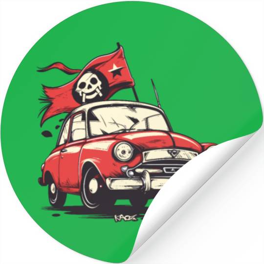 Communist Soviet Pirate Retro Car Stickers