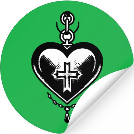 Heart Necklace Tattoo Stickers