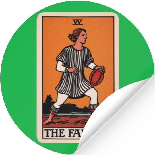 The Fanatic Fantasy Football Tarot Card Football Stickers