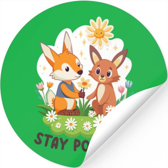 STAY POSITIVE VIBE DESIGN Stickers
