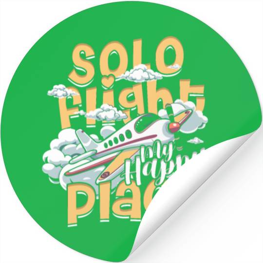 First Solo Flight Pilot Stickers