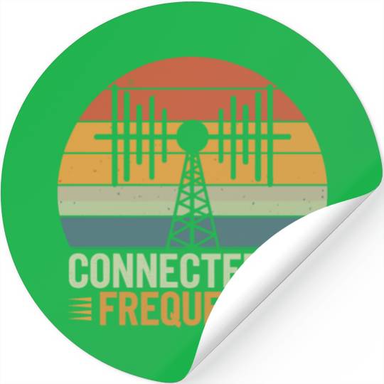 Amateur Radio Operator Ham Radio Connected By Stickers