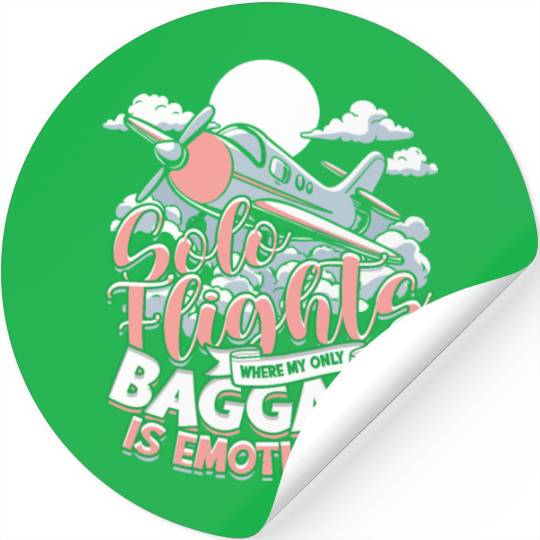 First Solo Flight Pilot Solo Flights Stickers