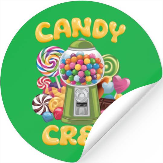 Candy Security Crew Lollipop Gummy Sweet Birthday Stickers