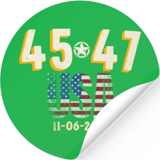 White House 45- 47 Sports Event Date Badge Stickers