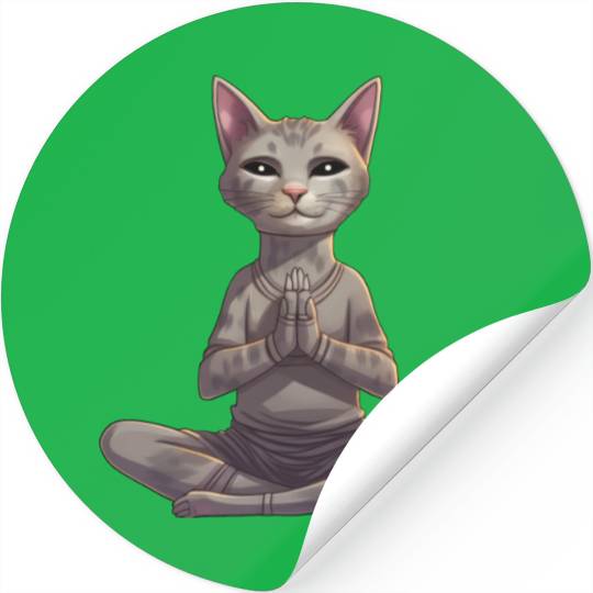 Cat yoga Stickers