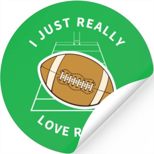 Rugby Player I Just Really Love Rugby Stickers