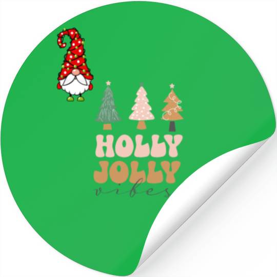 Holly Jolly Vibes Stickers