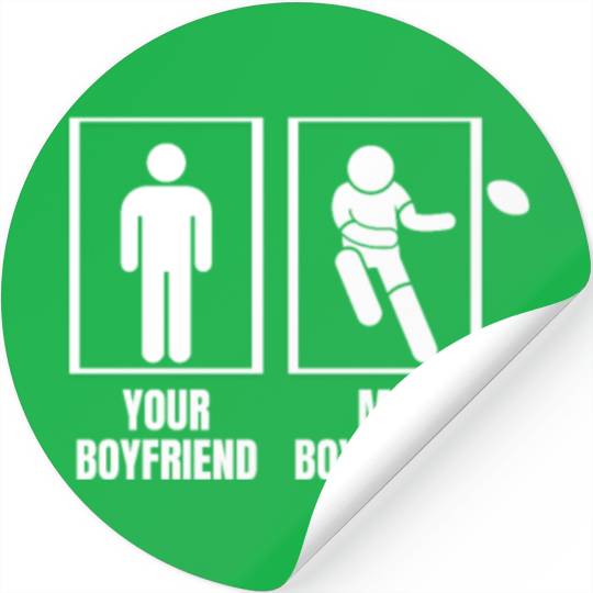 Rugby Player Your Boyfriend My Boyfriend Funny Stickers