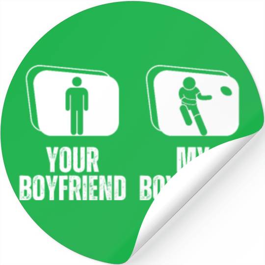 Rugby Player Your Boyfriend My Boyfriend Funny Stickers
