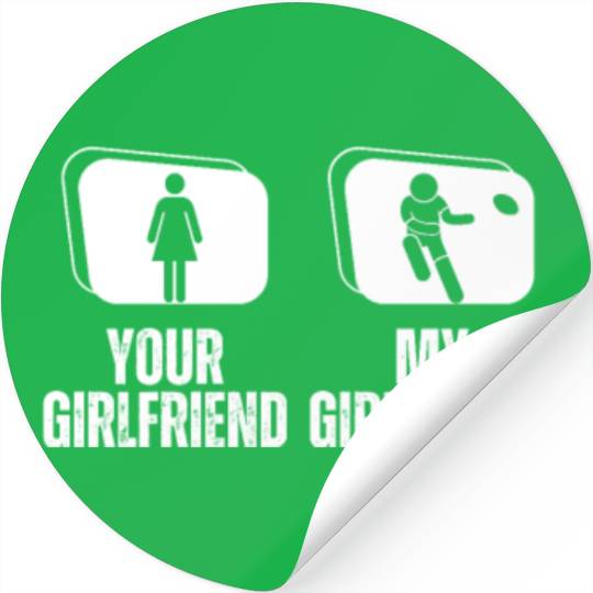 Rugby Player Your Girlfriend My Girlfriend Proud Stickers