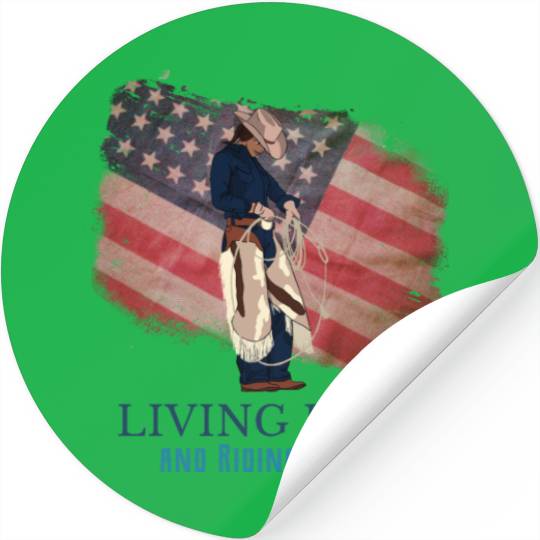 Living Free and Riding Proud Stickers