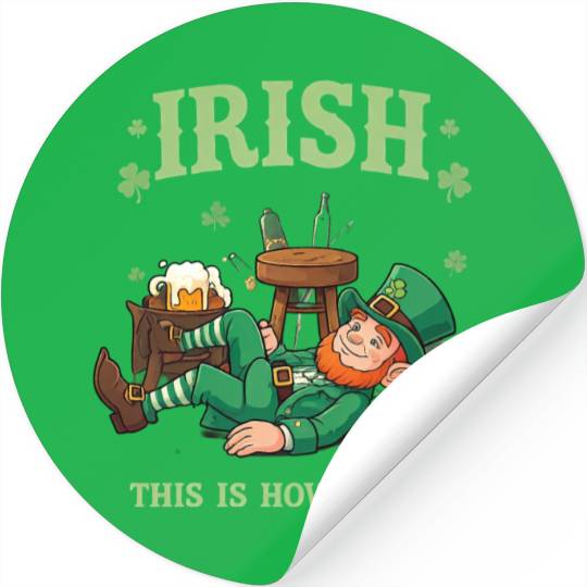 Irish Drinking Stickers