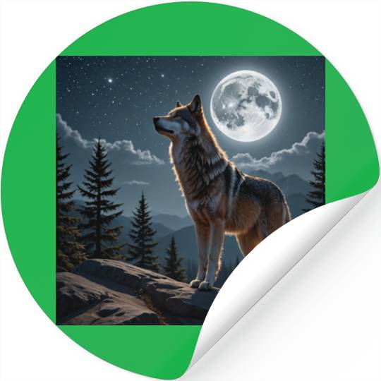 animal wolf Stickers
