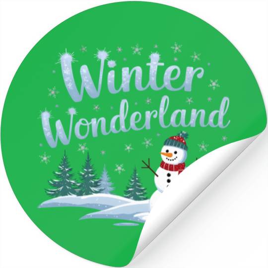 christmas snowman winter wonderland Stickers