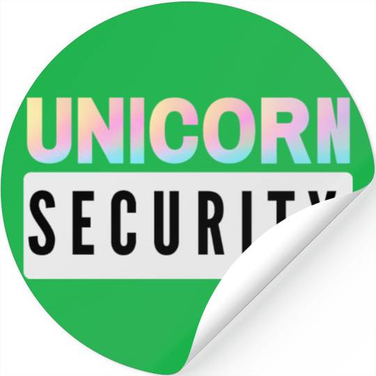 Unicorn Security - Mom Dad Daughter Adult Kids Stickers
