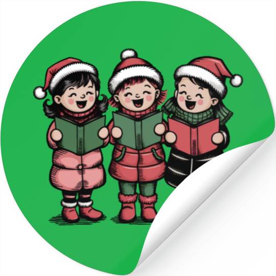 Merry christmas, Christmas Retro Stickers