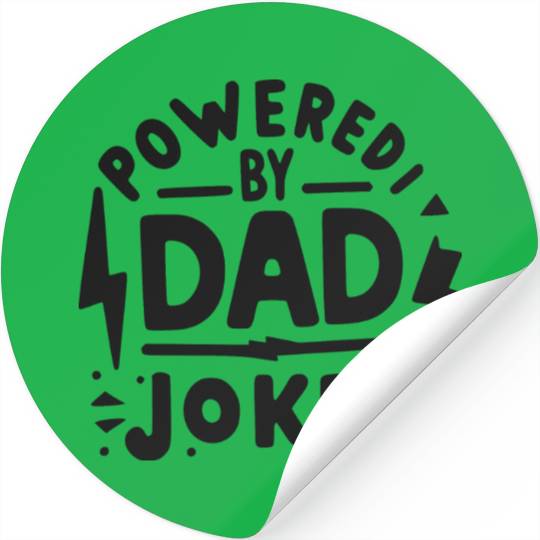 Powered by Dad Jokes Stickers