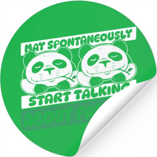 Spontaneously Start Talking About Panda Friend Stickers