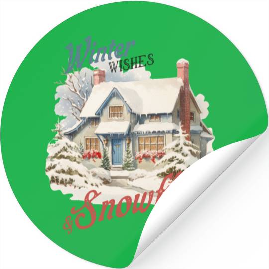Merry Christmas, Christmas Vintage Stickers