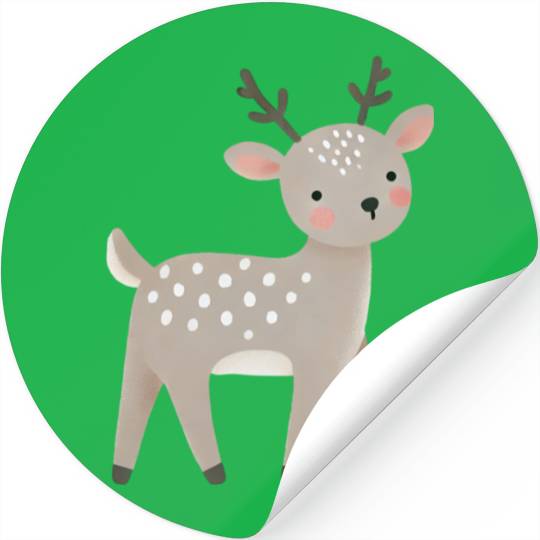 Christmas Deer, Merry Christmas Stickers