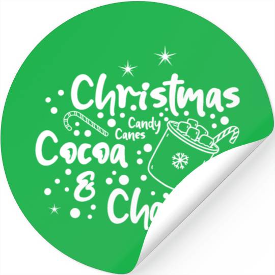 Christmas, Cocoa, Candy Canes, and Chaos Stickers