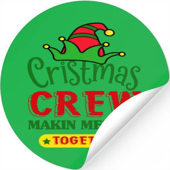 CHRISTMAS CREW Stickers