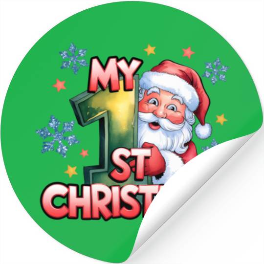Merry Christmas, Christmas Vintage Stickers