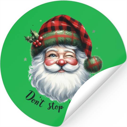 Don t Stop Believin, Santa Christmas Stickers